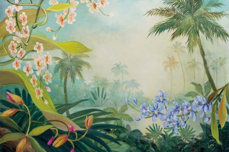 Orchids by the River by Julia Purinton art print