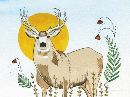 Spirit Deer by Megan Gallagher art print