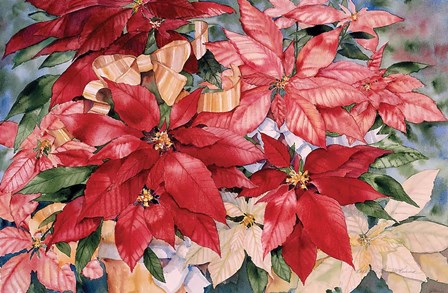 Poinsettia by Kathleen Parr McKenna art print