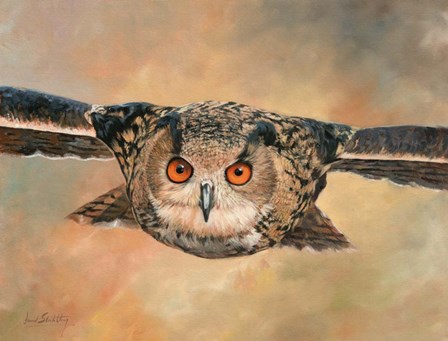 Eagle Owl by David Stribbling art print