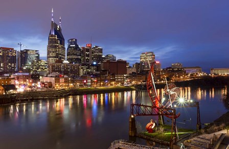 Nashville at Night by Jeff Poe Photography art print