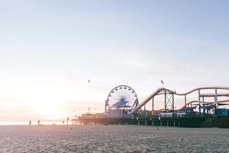 Santa Monica Pier by Laura Marshall art print