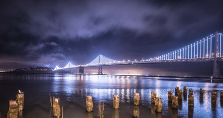 San Francisco–Oakland Bay Bridge, San Francisco, California by Jonathan Tucker/Stocktrek Images art print
