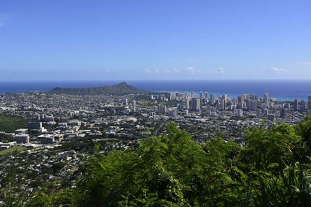 Lookout Overlooking Honolulu, Oahu, Hawaii by Ryan Rossotto/Stocktrek Images art print