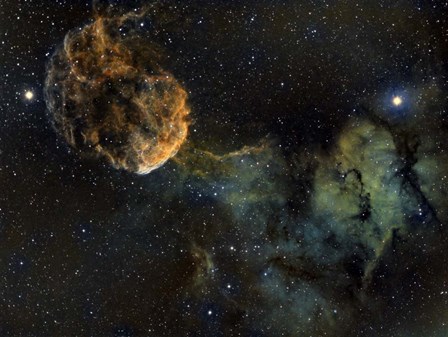 The Jellyfish Nebula, a Supernova Remnant in Gemini by Giulio Ercolani/Stocktrek Images art print