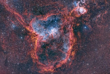 Heart Nebula, Ic 1805 by Reinhold Wittich/Stocktrek Images art print