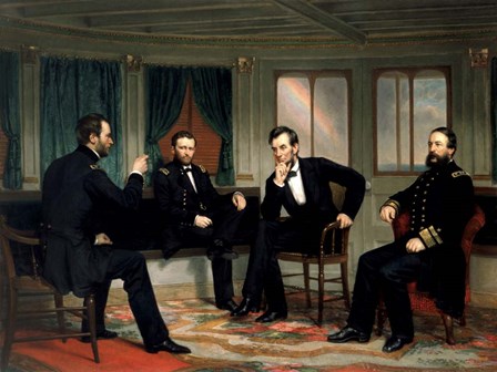 Historic Meeting of the Union High Command during The American Civil War by Vernon Lewis Gallery/Stocktrek Images art print