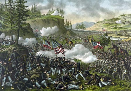 Battle of Chickamauga, September 19-20, 1863 by Stocktrek Images art print