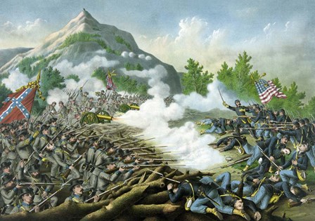 Battle of Kennesaw Mountain, June 27, 1864 by Stocktrek Images art print