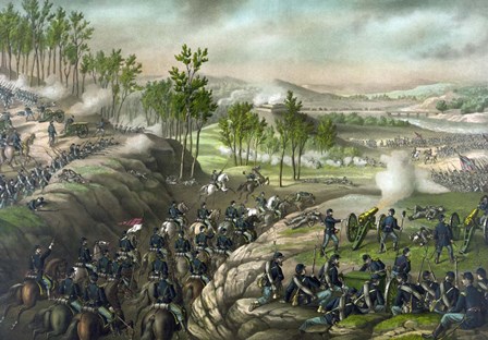 Battle of Resaca, May 13-16, 1864 by Stocktrek Images art print