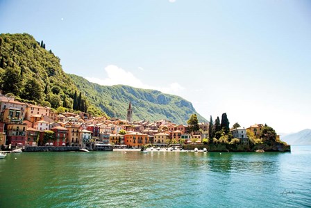 Lake Como Village I by Aledanda art print