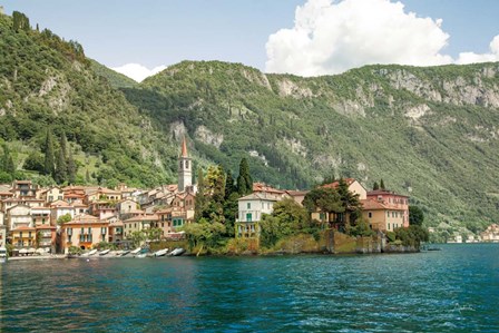 Lake Como Village IV by Aledanda art print