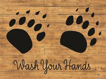 Cabin Wash Your Hands by Yass Naffas Designs art print