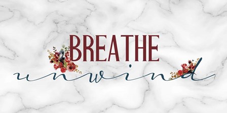 Breathe Unwind Panel by Kimberly Allen art print