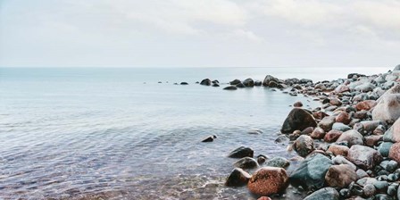 Pebbles on the Beach by Pangea Images art print