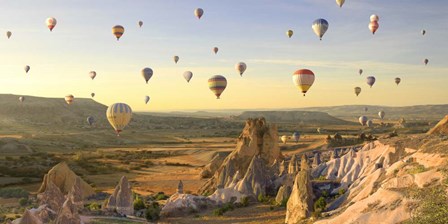 Air Balloons in Cappadocia, Turkey by Pangea Images art print