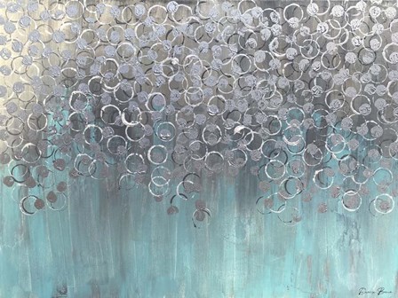 Raining on Aqua by Denise Brown art print