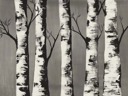 Birch Backwoods by Doris Charest art print