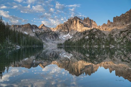 Baron Lake Monte Verita Peak Sawtooth Mountains II by Alan Majchrowicz art print