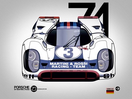 1971 Porsche 917 by Naxart art print