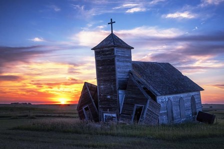 Sunset at St Johns Lutheran Church by Andy Crawford Photography art print