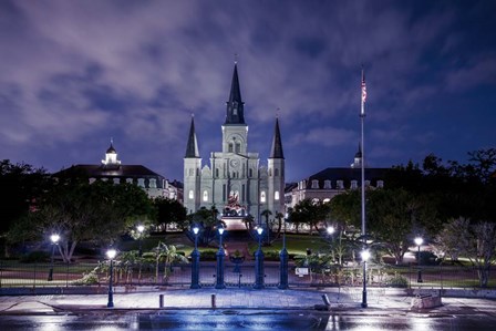 Jackson Square Night Lights by Andy Crawford Photography art print