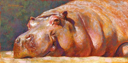 H is for Hippo by Rita Kirkman art print