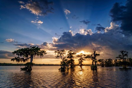 Sunset on Lake Martin by Rick Berk art print