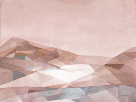 Warm Geometric Mountain v2 by Danhui Nai art print