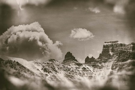 Sepia Peaks by Nathan Larson art print