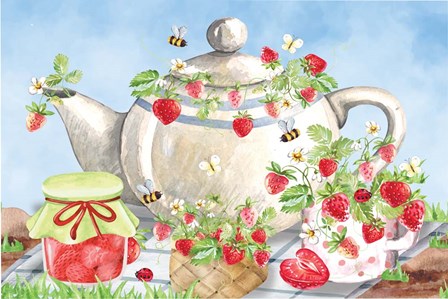 Strawberry Jam by ND Art &amp; Design art print