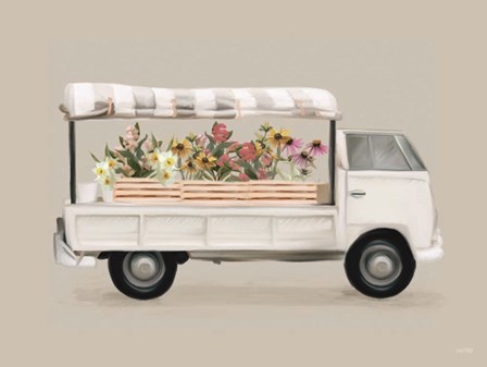Vintage Flower Truck by House Fenway art print