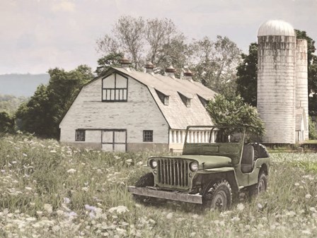 Old Jeep at the Farm by Lori Deiter art print