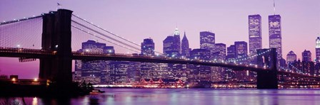 Brooklyn Bridge, Manhattan, New York City by Panoramic Images art print