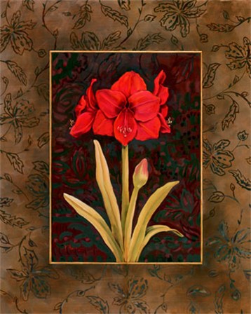 Damask Amaryllis by Paul Brent art print