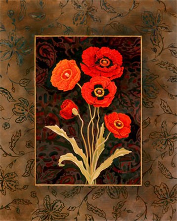 Damask Poppies by Paul Brent art print