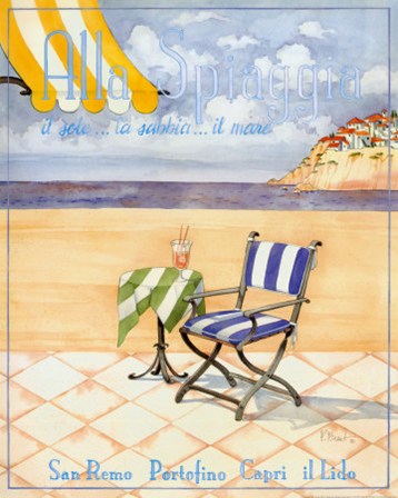 Alla Spiaggia by Paul Brent art print
