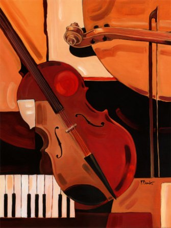 Abstract Violin by Paul Brent art print