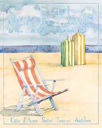 Sur La Plage - Large by Paul Brent art print