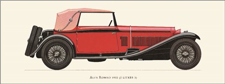 Alfa Romeo 1930 by Antonio Fantini art print
