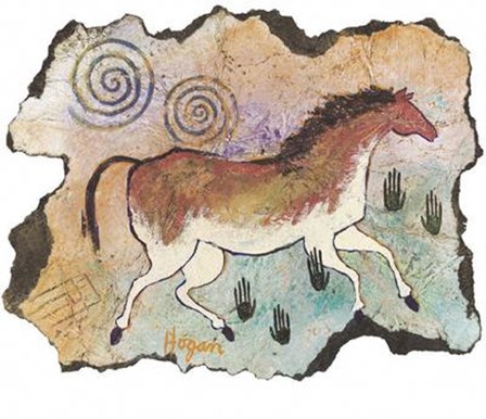 Ancient Horse (S) by Ginny Hogan art print