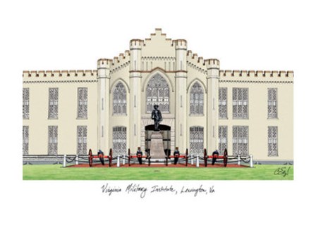 Virginia Military Institute by Landmark publishing art print