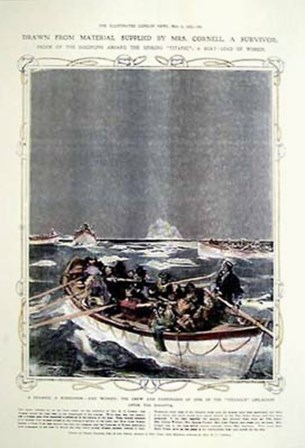 Titanic: Lifeboats by Raleigh art print