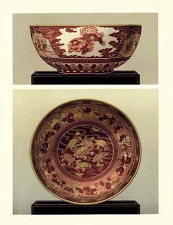 Oriental Bowl and Plate I by George Audsley art print