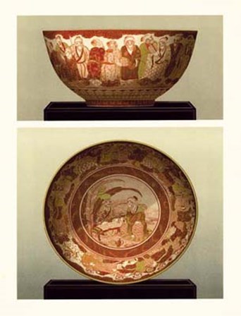 Oriental Bowl and Plate II by George Audsley art print