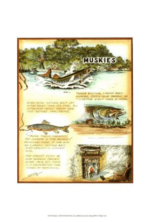 Muskies by Robert Settle art print