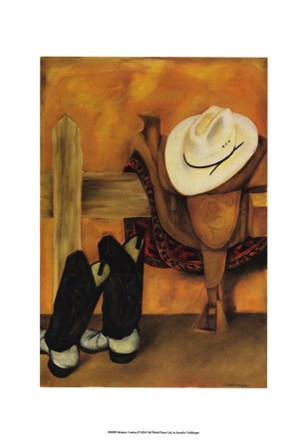 Modern Cowboy by Jennifer Goldberger art print