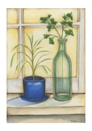 Sunkissed Herbs II by Jennifer Goldberger art print
