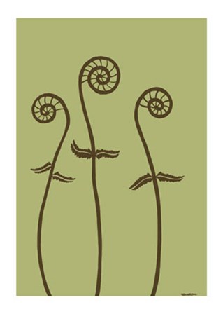 Dichromatic Fiddleheads I by Vanna Lam art print