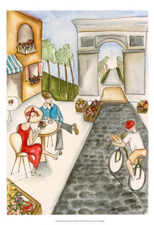 Parisian Holiday II by Jennifer Goldberger art print